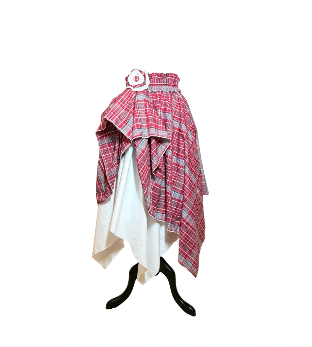 Jamaican Bandana Boho Skirt with Bow Tie