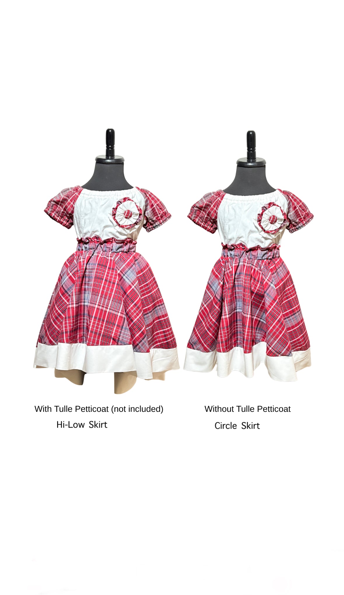 Jamaican Bandana Womens Asymmetrical Skirt & Girls Circle Skirt Cultural Outfits