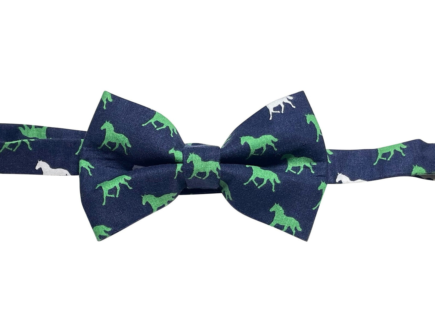 Green Equestrian Horses Bow Tie Set