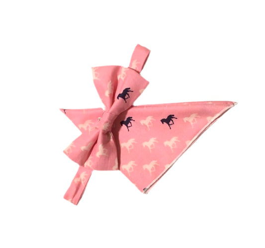 Horses Bow Tie & Pocket Square Set