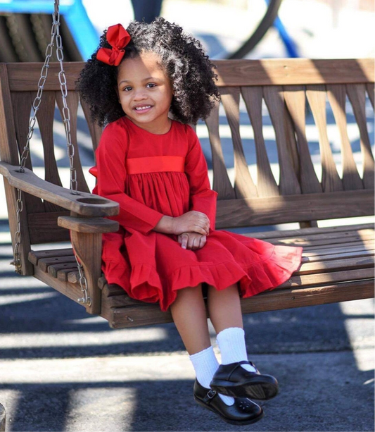 Girls Red Dress