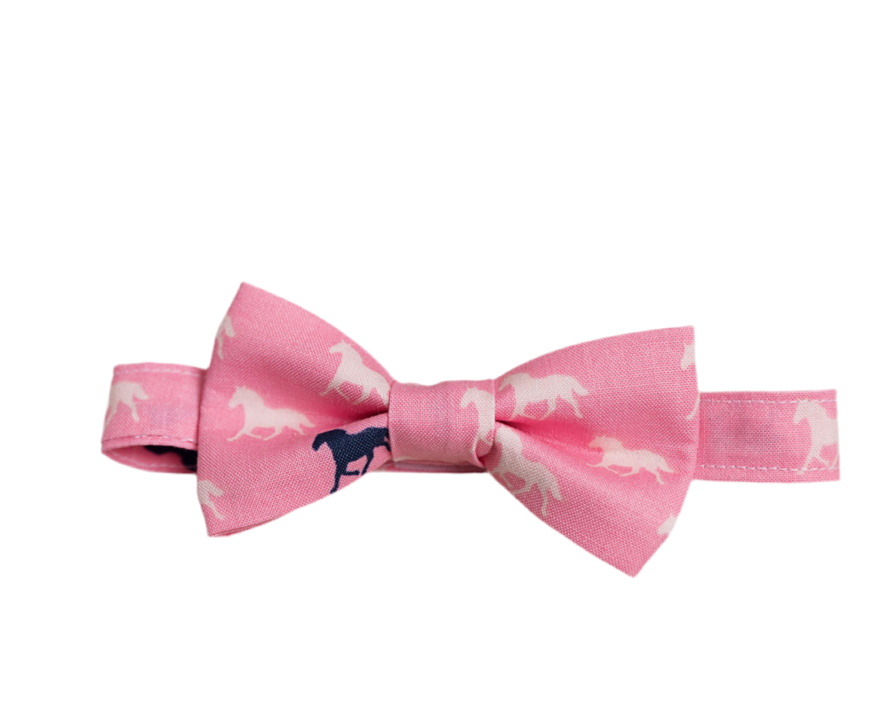 Boy’s Navy Derby Horses Bow Tie