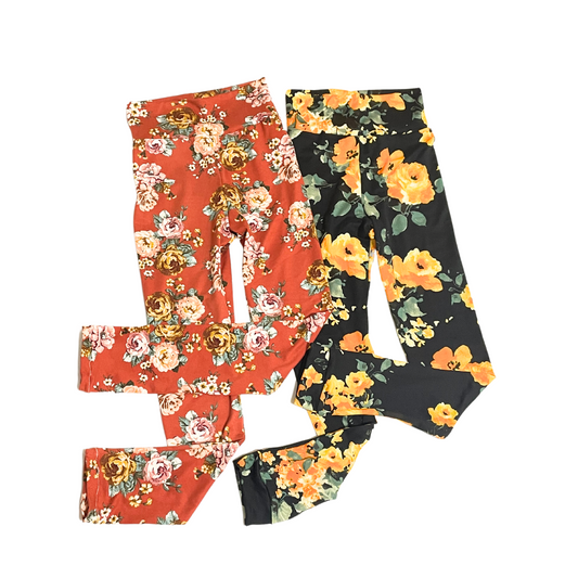 Floral Leggings For Girls