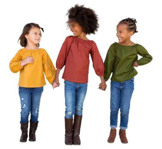 Mustard Peasant Blouse