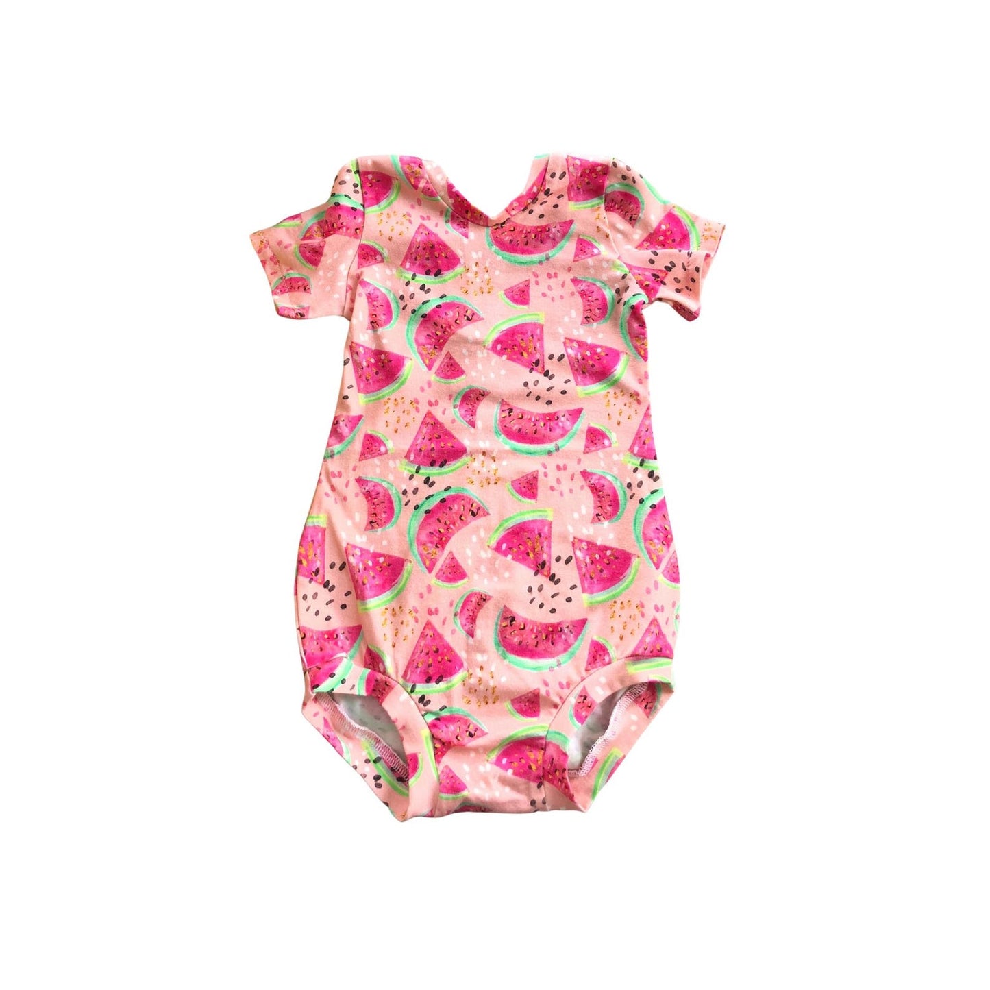 Girls Pink Watermelon Leotard