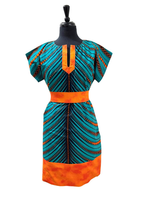 Kora Bubu Ankara Caftan Dress