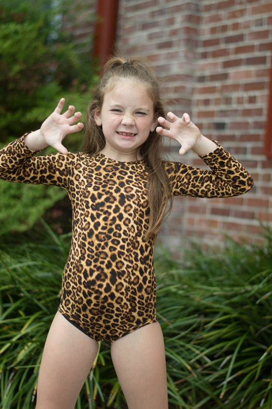 Brown Leopard Print Leotard