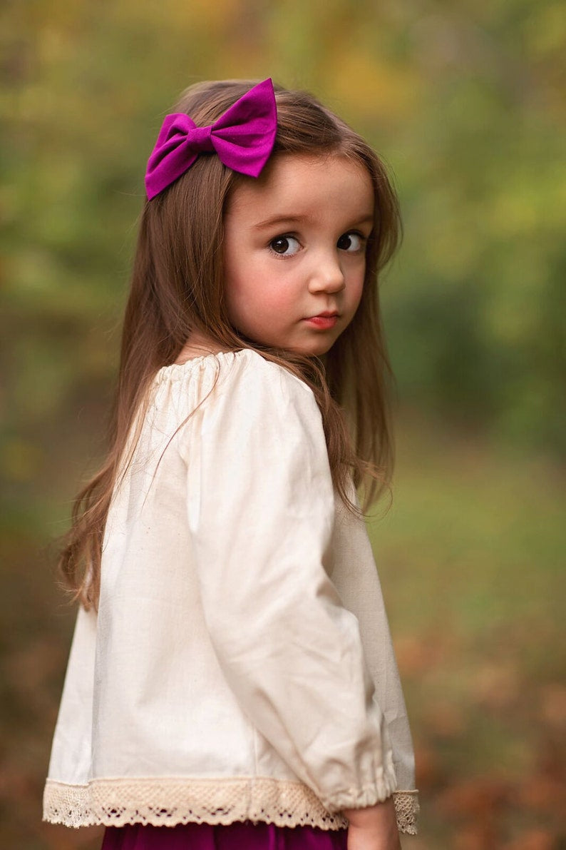 Girls Mustard Boho Skirt Set