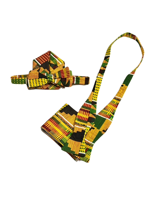 Men’s Kente Self Tie Bow Tie