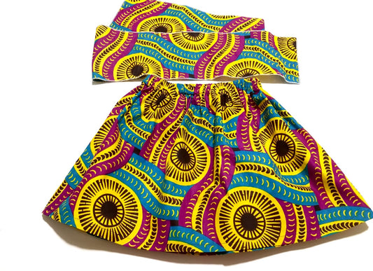 Sahara Girl’s African Skirt Set