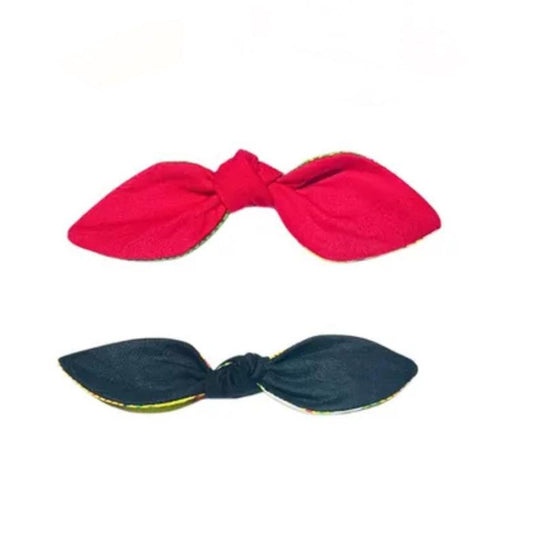 Kente Knotted Bow Scrunchie