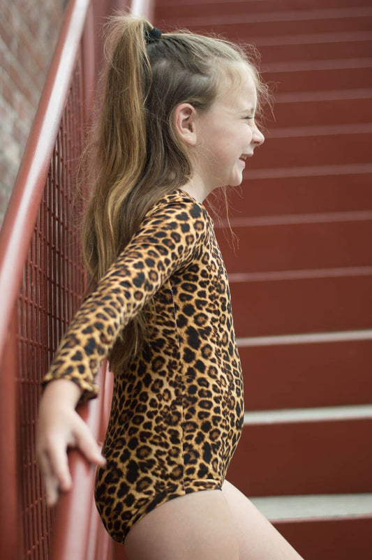 Leotardo con estampado animal