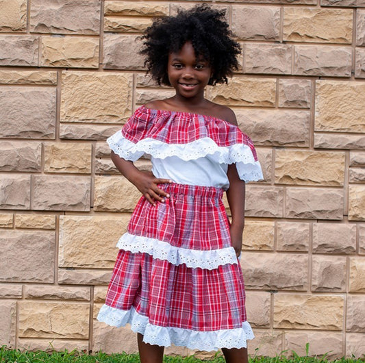 Jamaican Girl’s Bandana Outfit