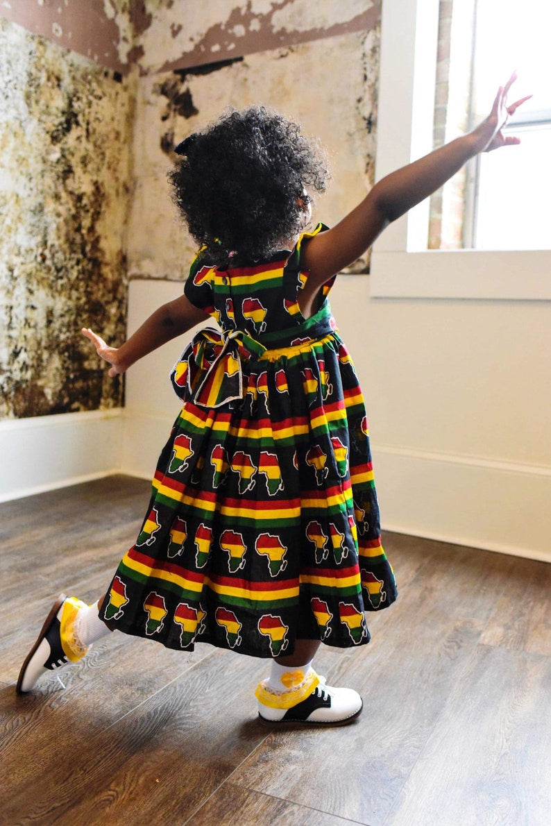 Amara Africa Map Dress