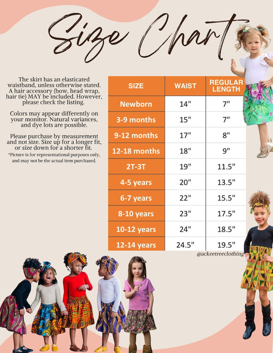 Girl’s Jamaican Bandana Skirt with Headwrap