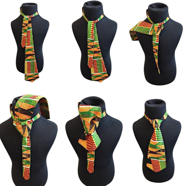 Blue Boy’s African Print Tie