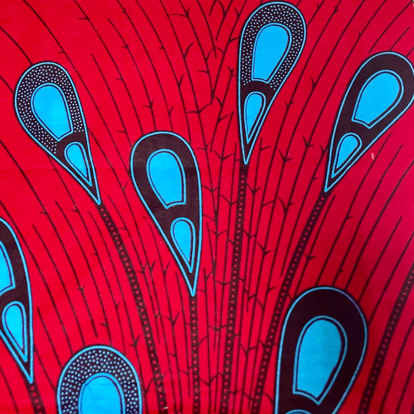 Red & Blue African Bow Tie