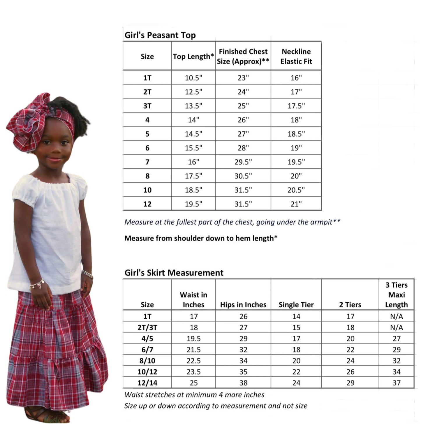 Girl’s Jamaican Bandana Skirt Set