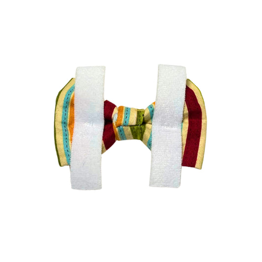 Dog Paw Stripe Bow Tie