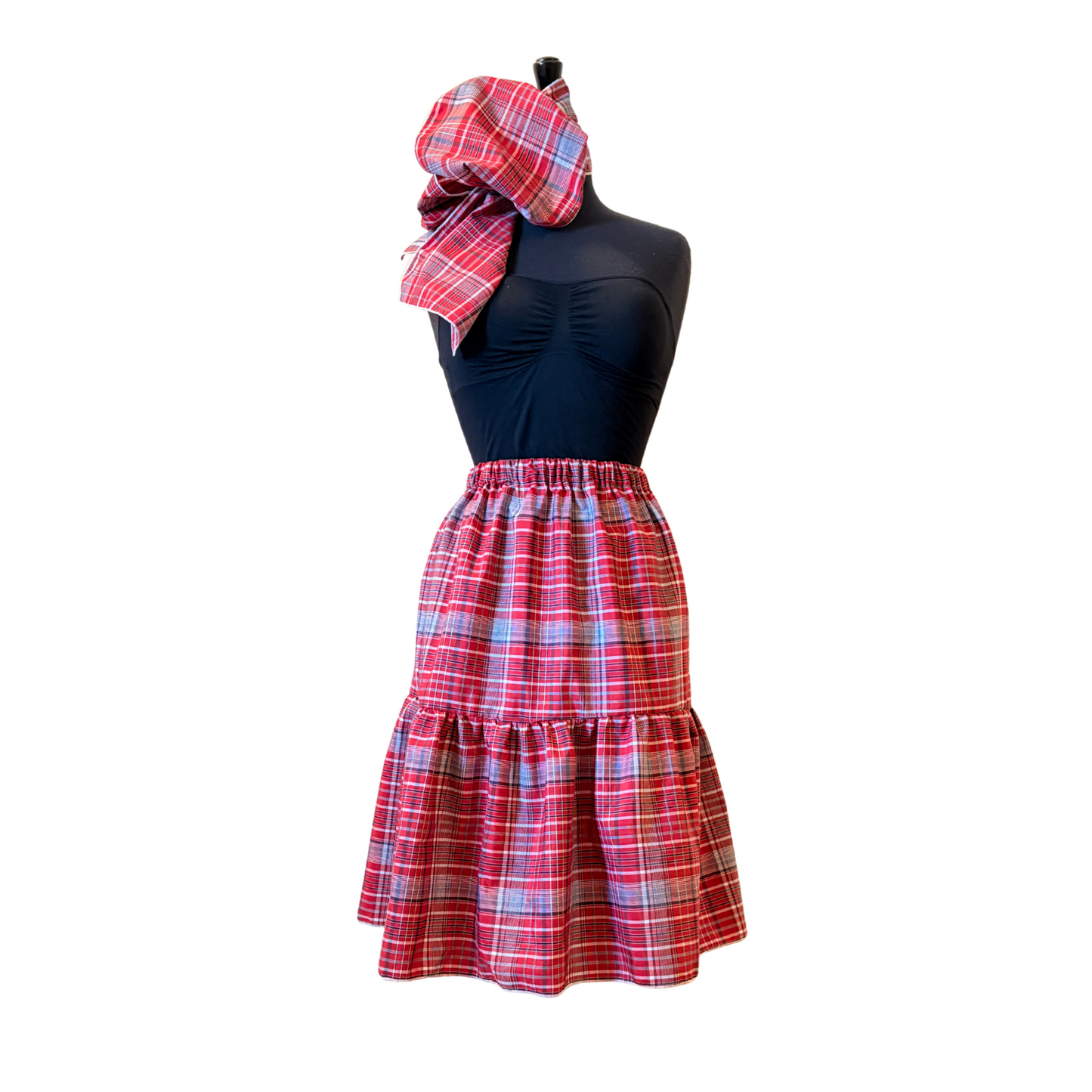 Womens Jamaican Madras Bandana Outfit