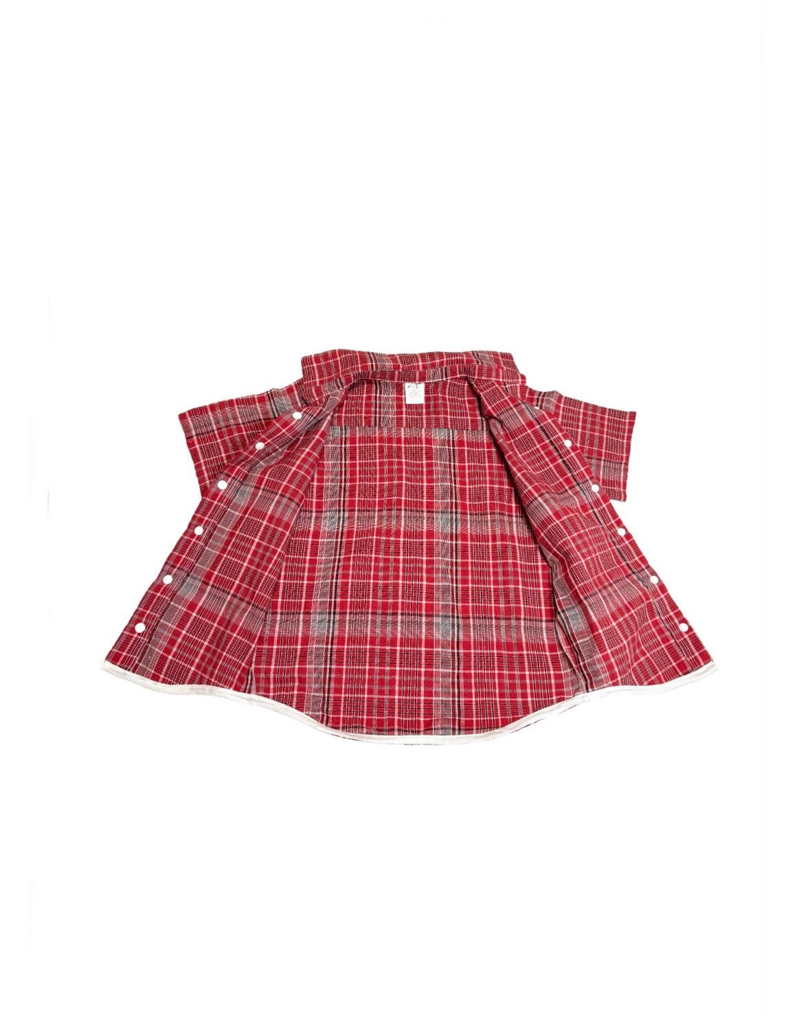Jamaican bandana plaid red shirt with buttons