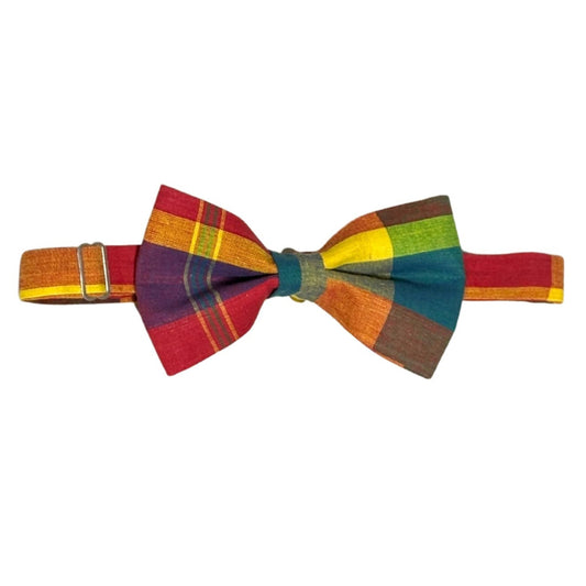 Caribbean madras creole bow tie