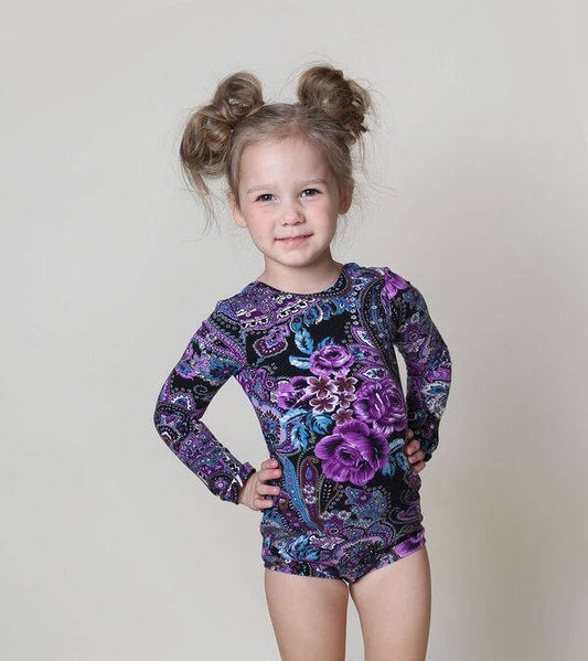 Leotardo Paisley Púrpura