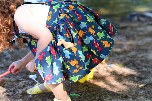 Dinosaur Pinafore Dress