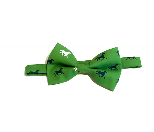 Red Derby Horses Bow Tie