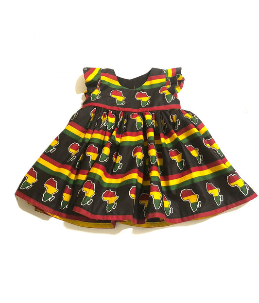 Amara Africa Map Dress