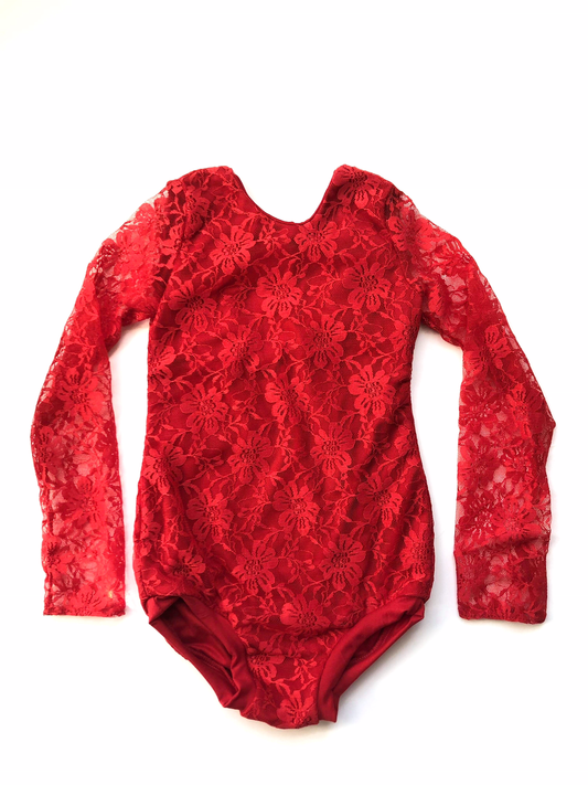 Red Lace Leotard