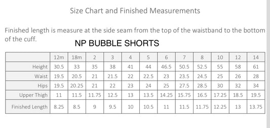 Girl’s Bubble Shorts