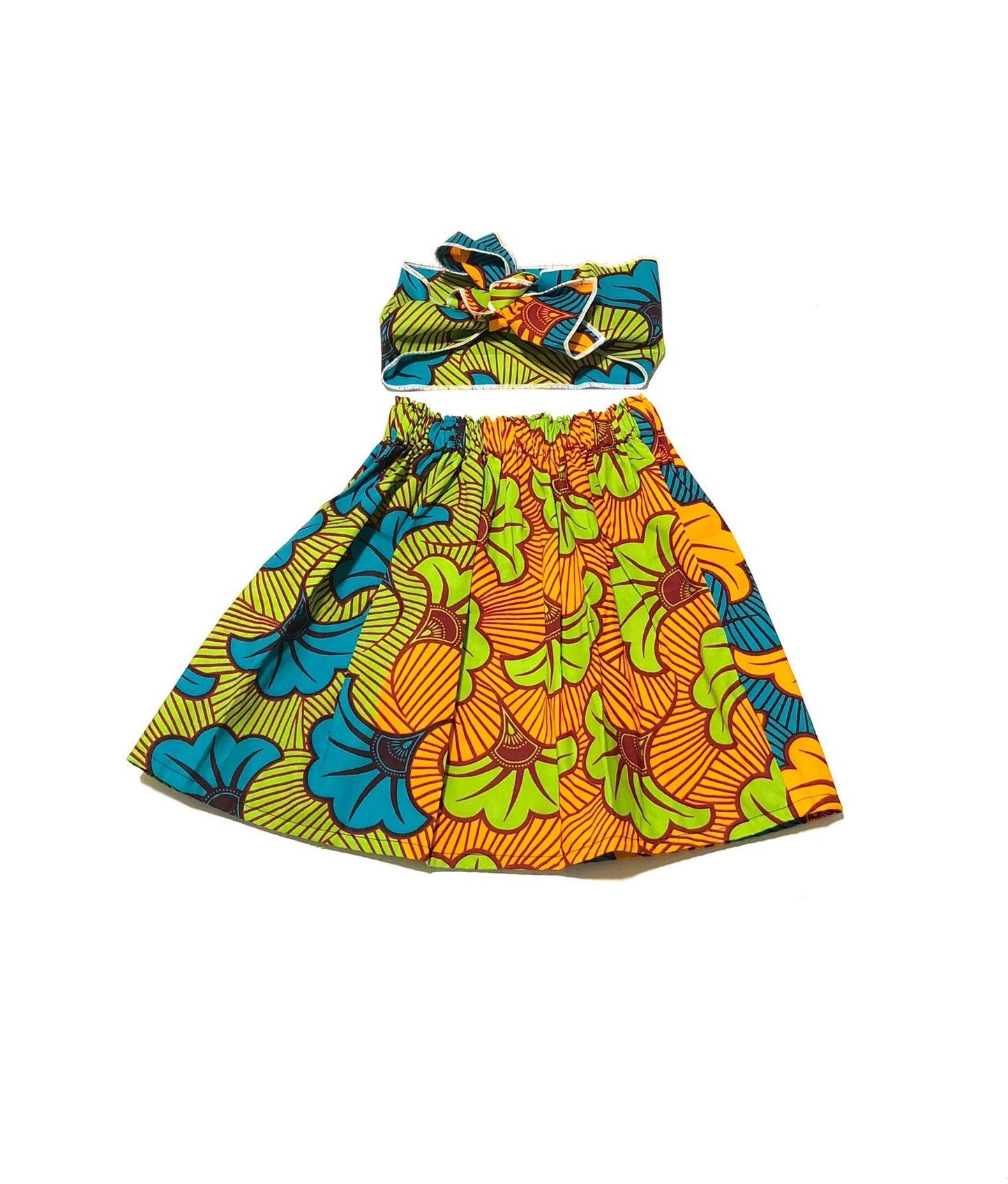 Fan African Skirt Set