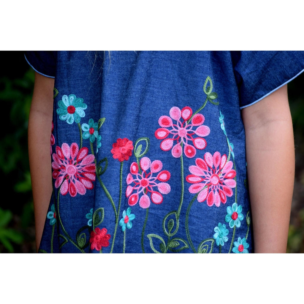 Boho Embroidered Off the Shoulder Top