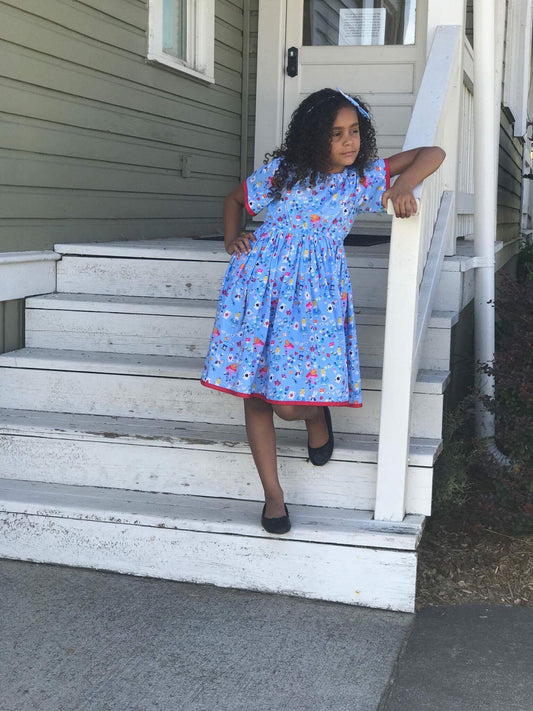 Blue Alice in Wonderland Dress