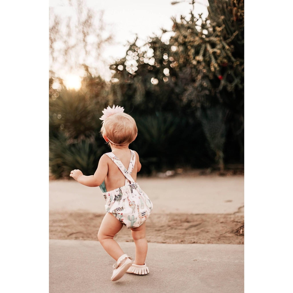 Mameluco bebé llama verde menta