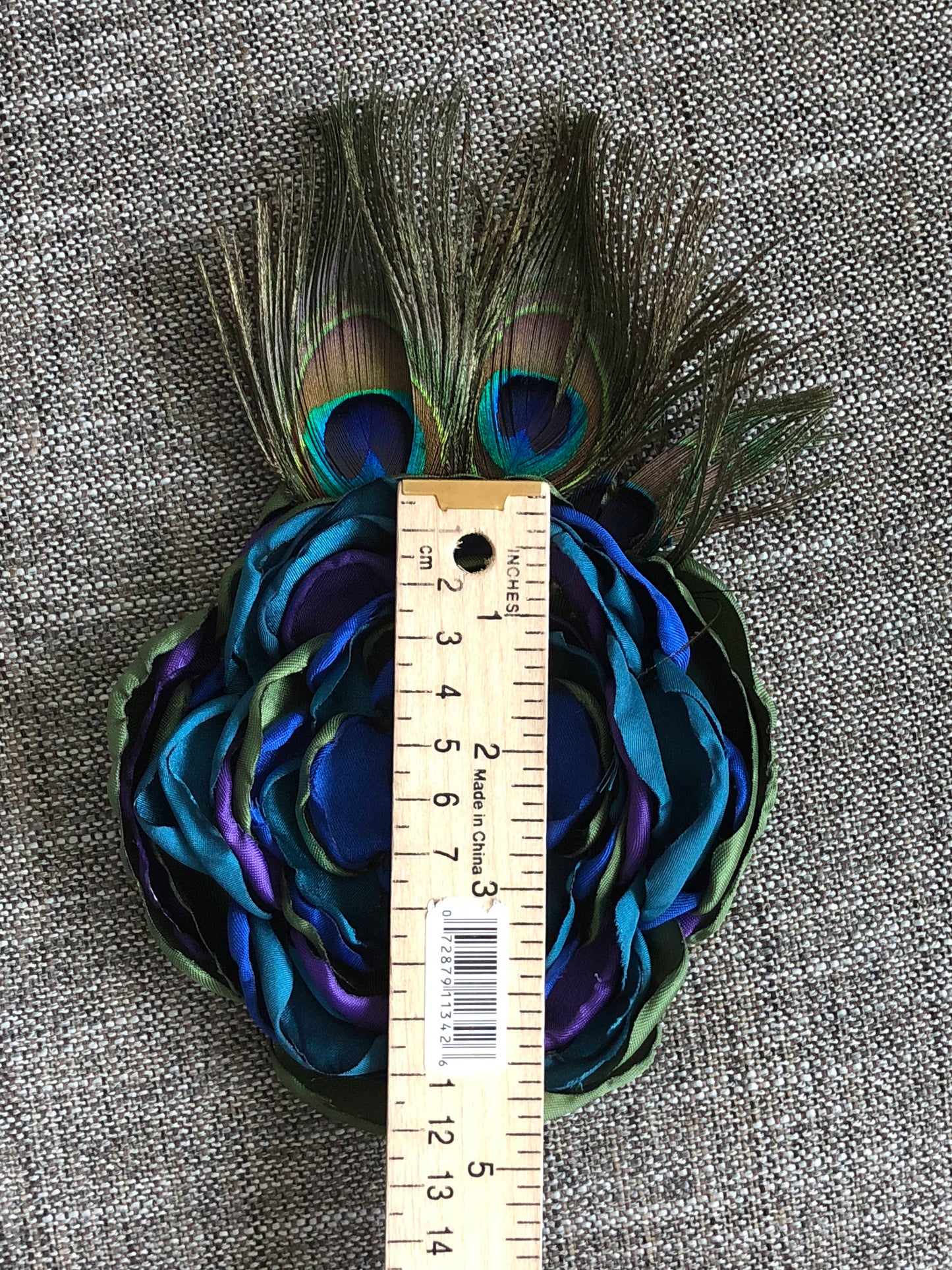 Peacock Hair Clip