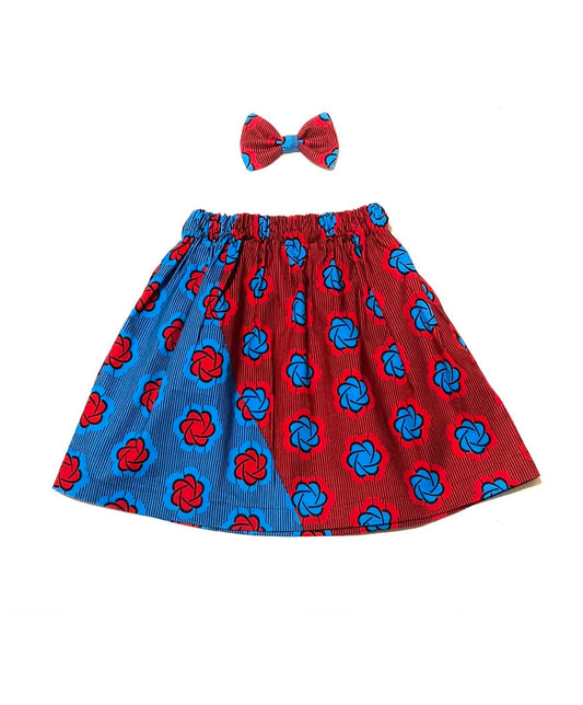 African Flower Skirt Set