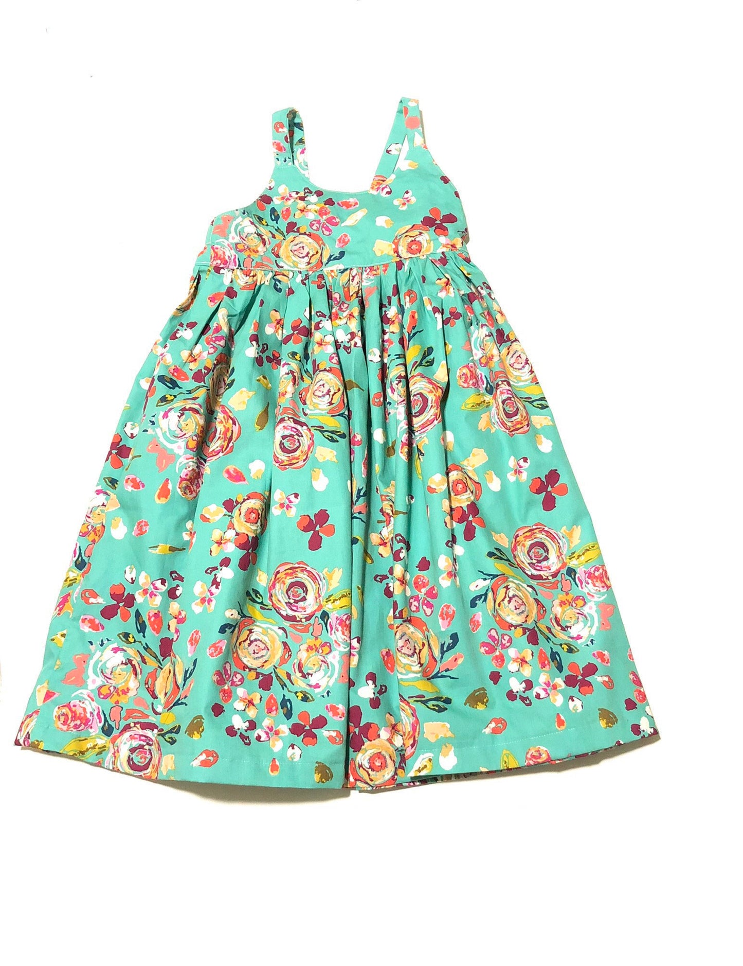 Mint Green Floral Dress