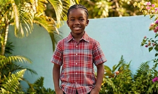 Boys Jamaican Bandana Shirt