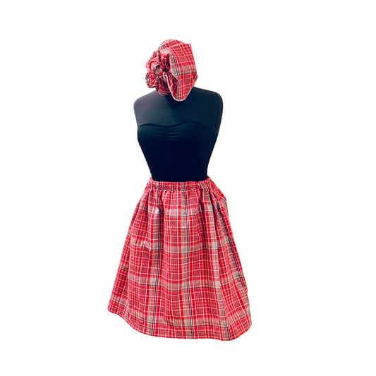 Women’s Jamaican Bandana Skirt with Headwrap