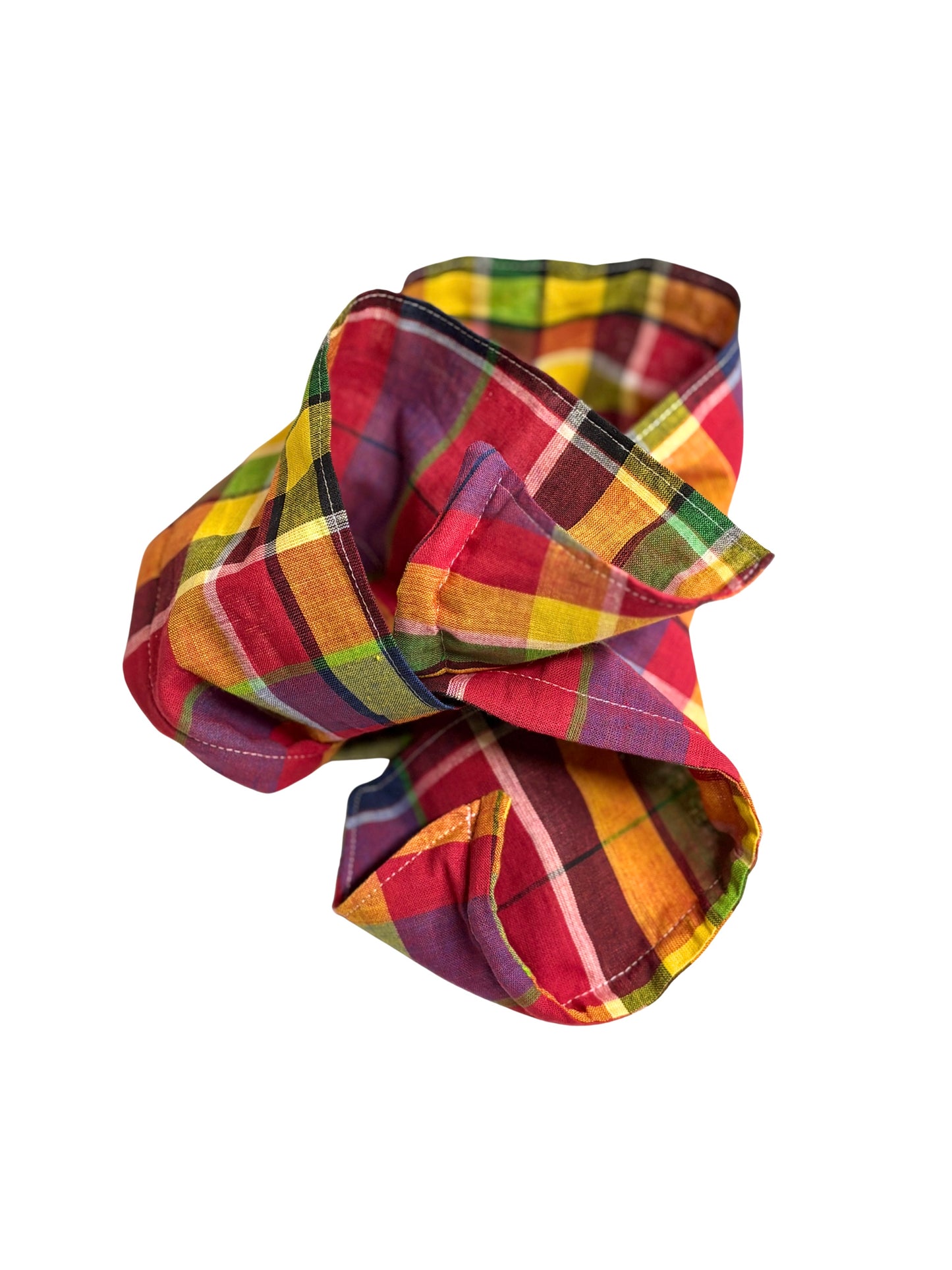 Wire Wrap Headband | Caribbean Madras | 5”x 40”