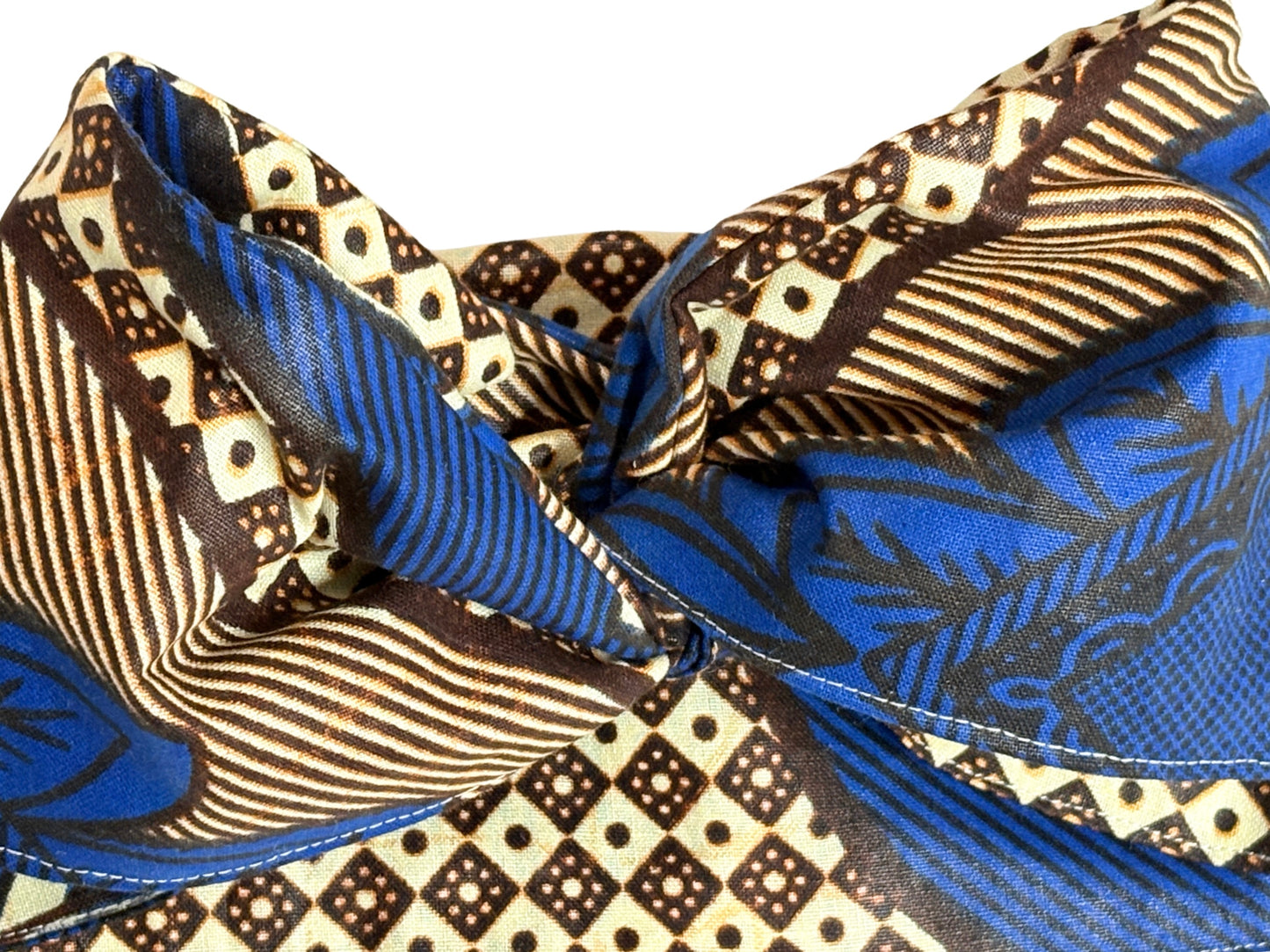 Wired Headwrap | African Blue | 5”x40”