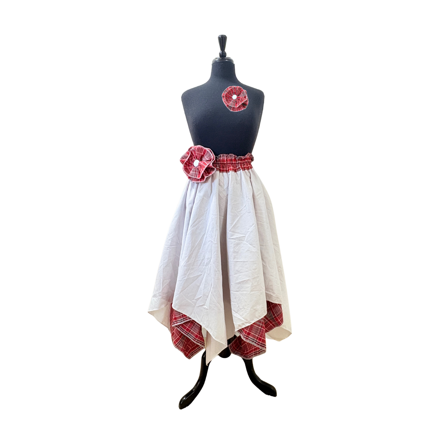 Women’s Reversible Jamaican Cultural Bandana Skirt Set