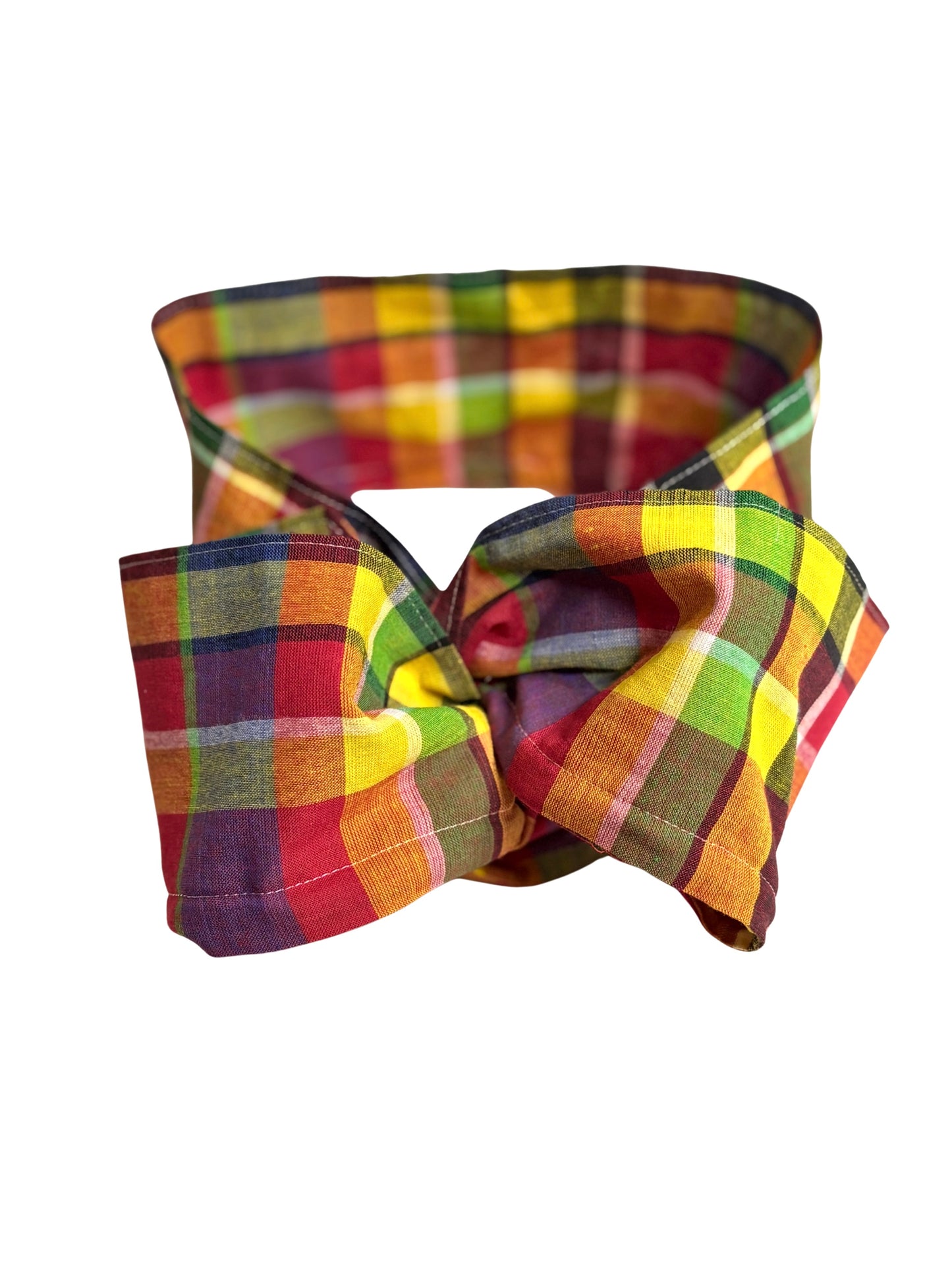 Wire Wrap Headband | Caribbean Madras | 5”x 40”