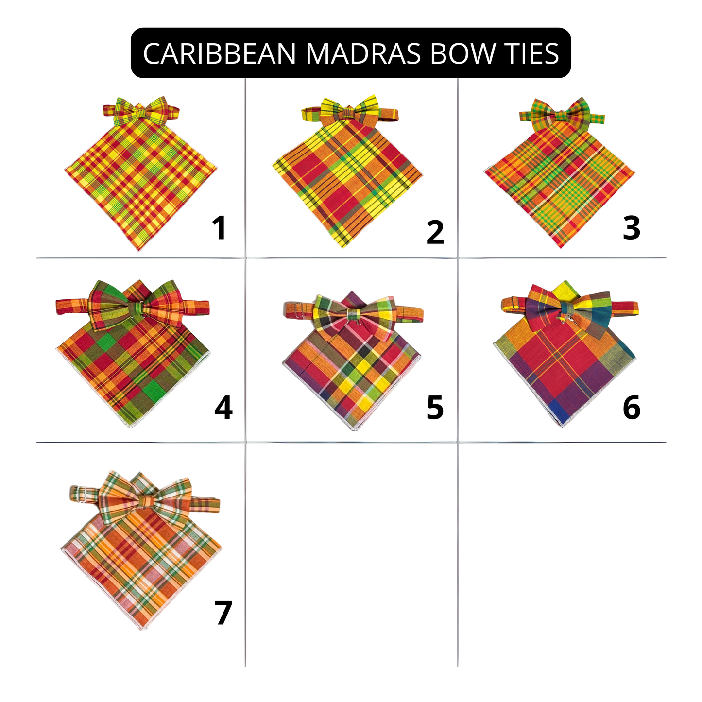 Jamaica Madras Bow Tie