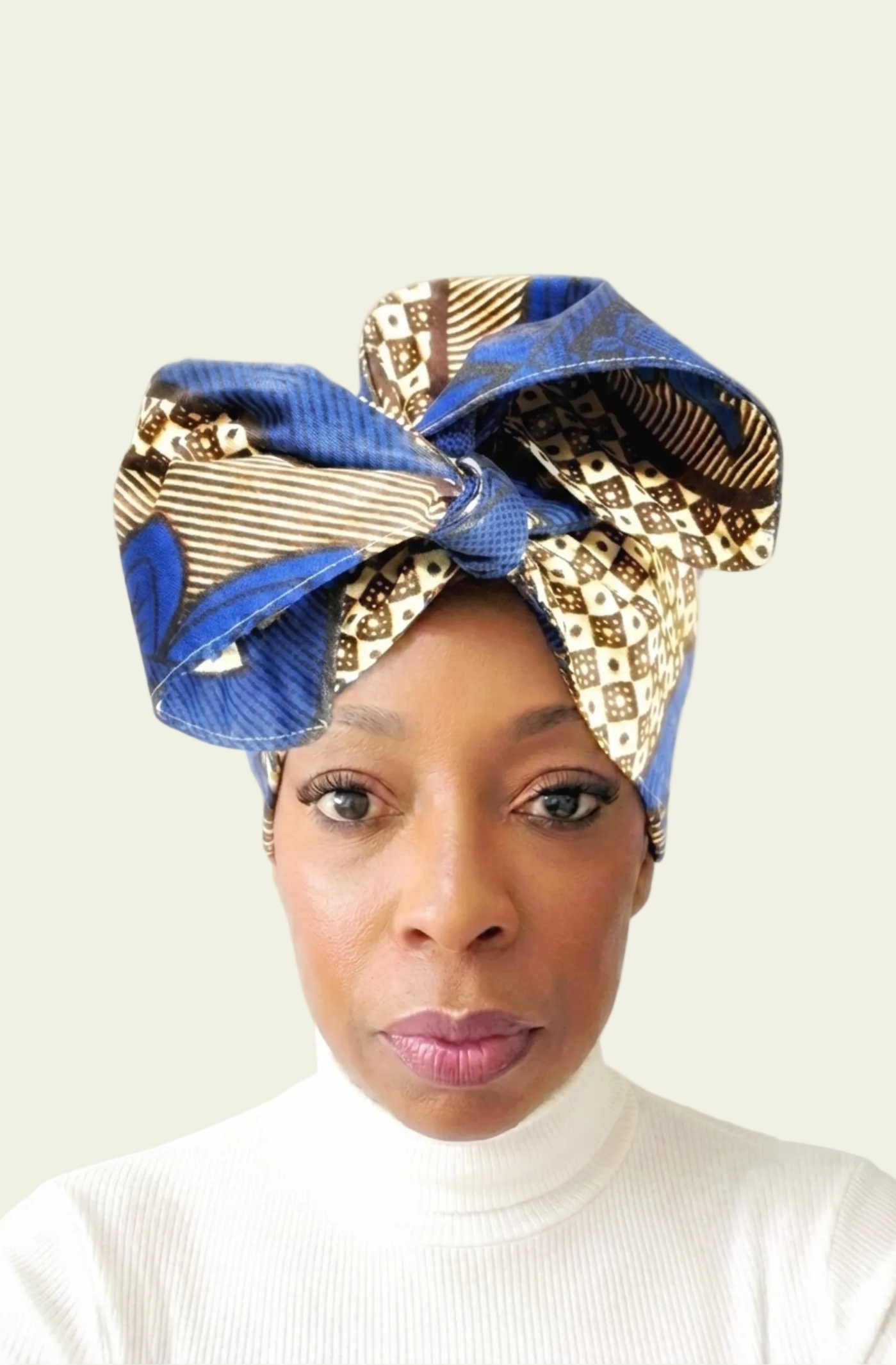Wired Headwrap | African Blue | 5”x40”
