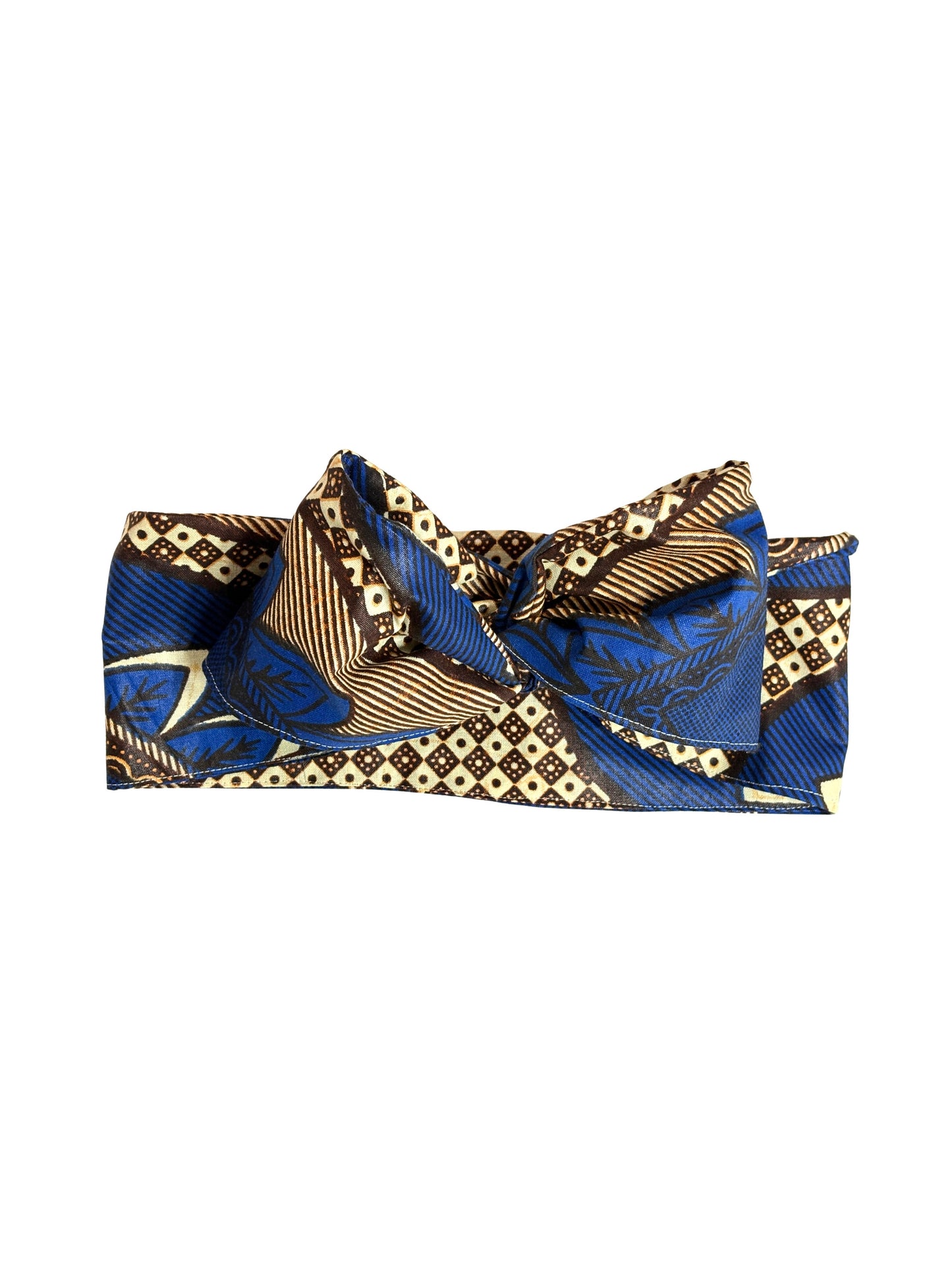 Wired Headwrap | African Blue | 5”x40”