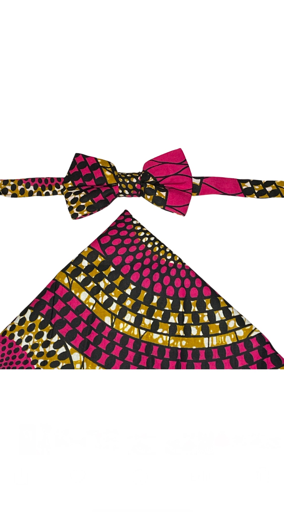 Swirls African Bow Tie