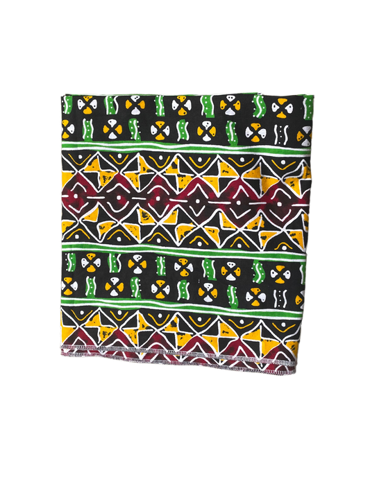 Reggae African print wax fabric headwrap available in various sizes and other prints. 